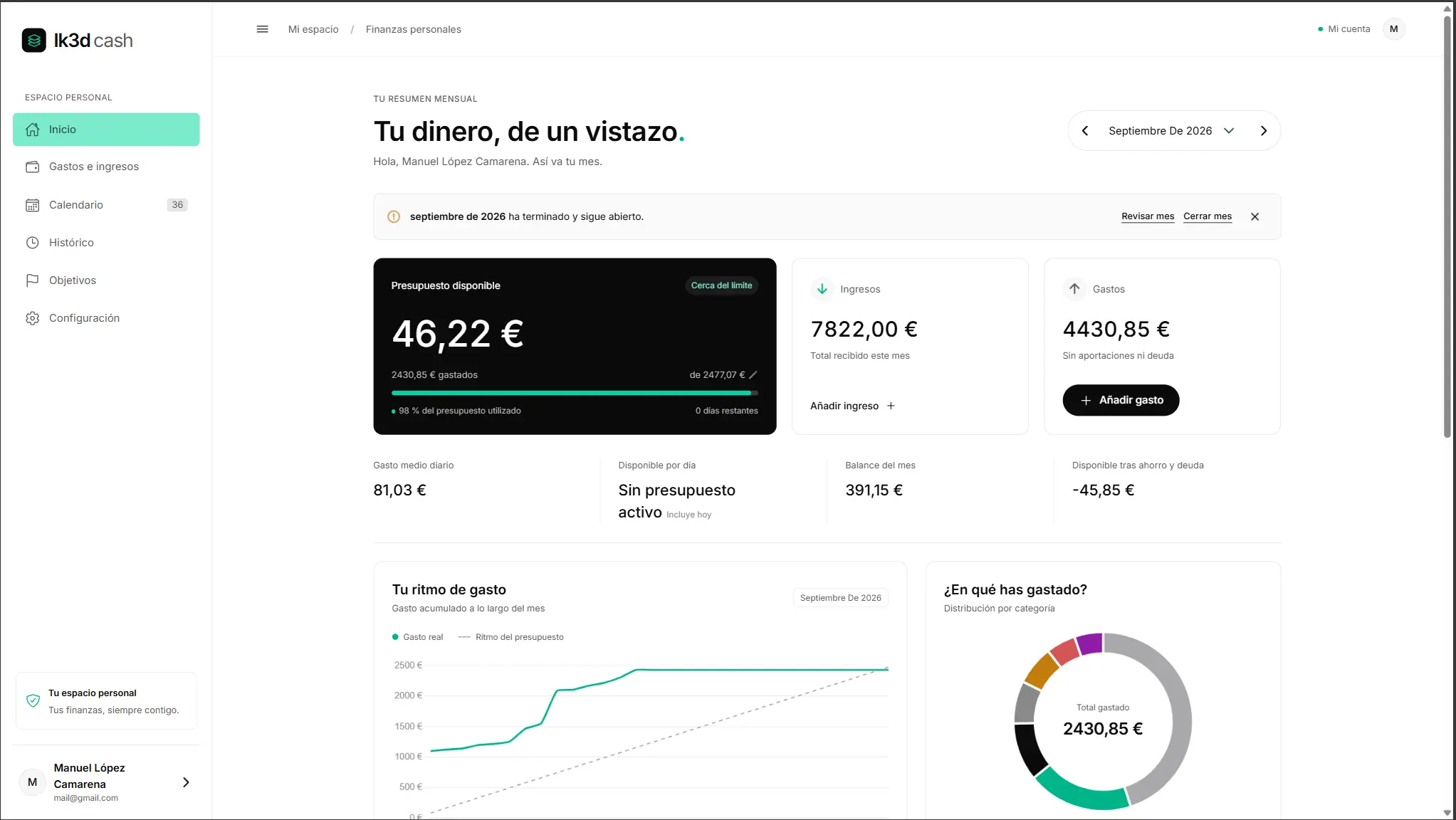 LK3DCash financial overview